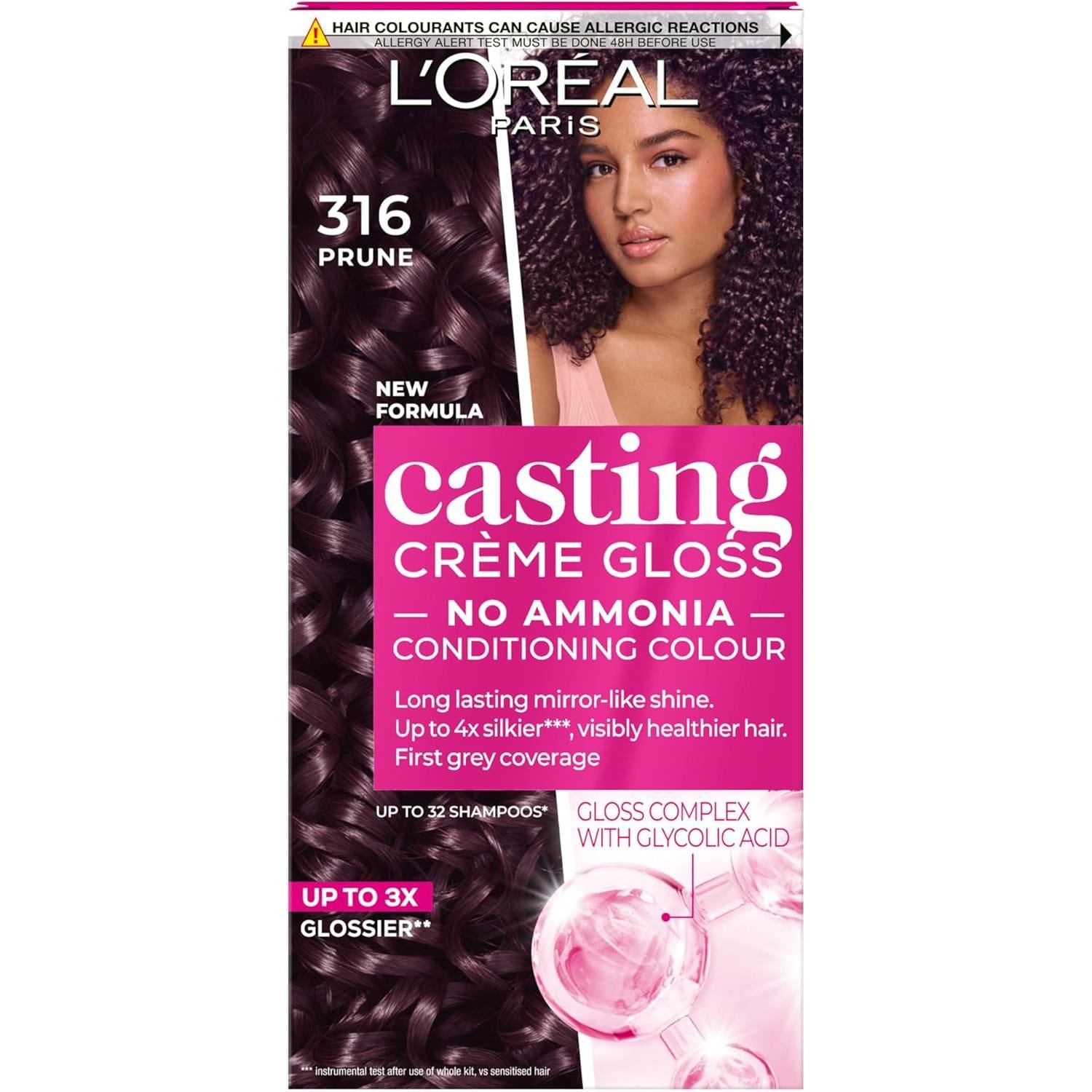 L'oreal Casting Creme Gloss - Shade Prune 316 - Semi-Permanent Hair Color