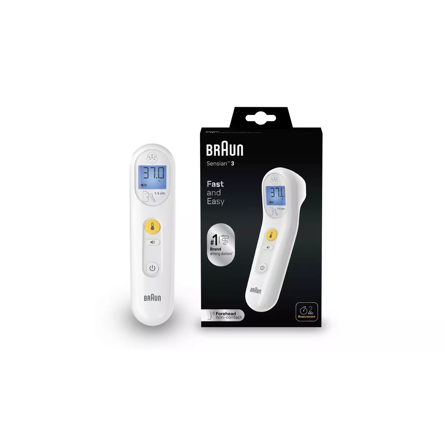 Braun Sensian 3 Forehead Non-Contact Thermometer - BNT050EE