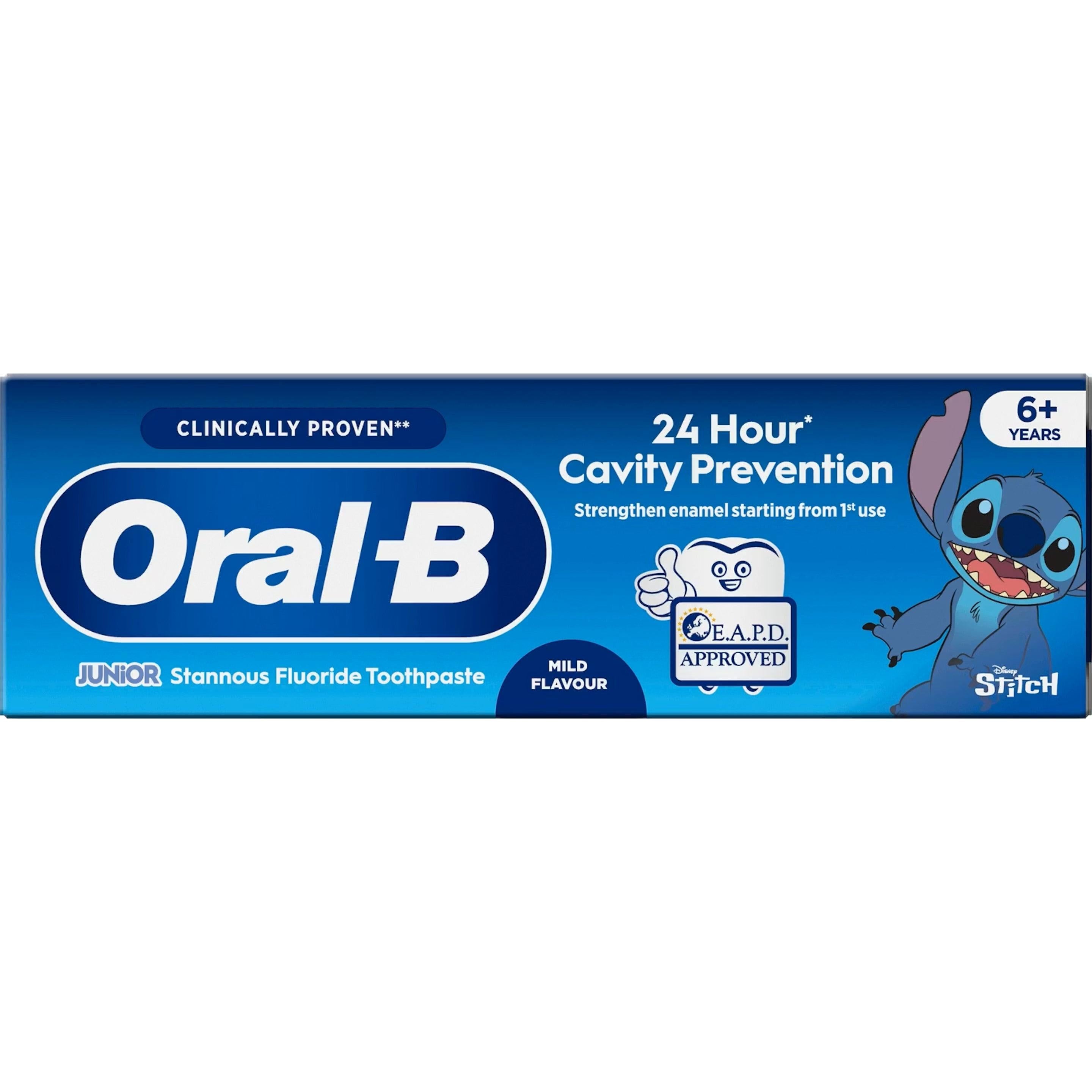 Oral B Pro Junior 6-12 Years Toothpaste 75ml - Mild Flavour - Early Cavity Protection