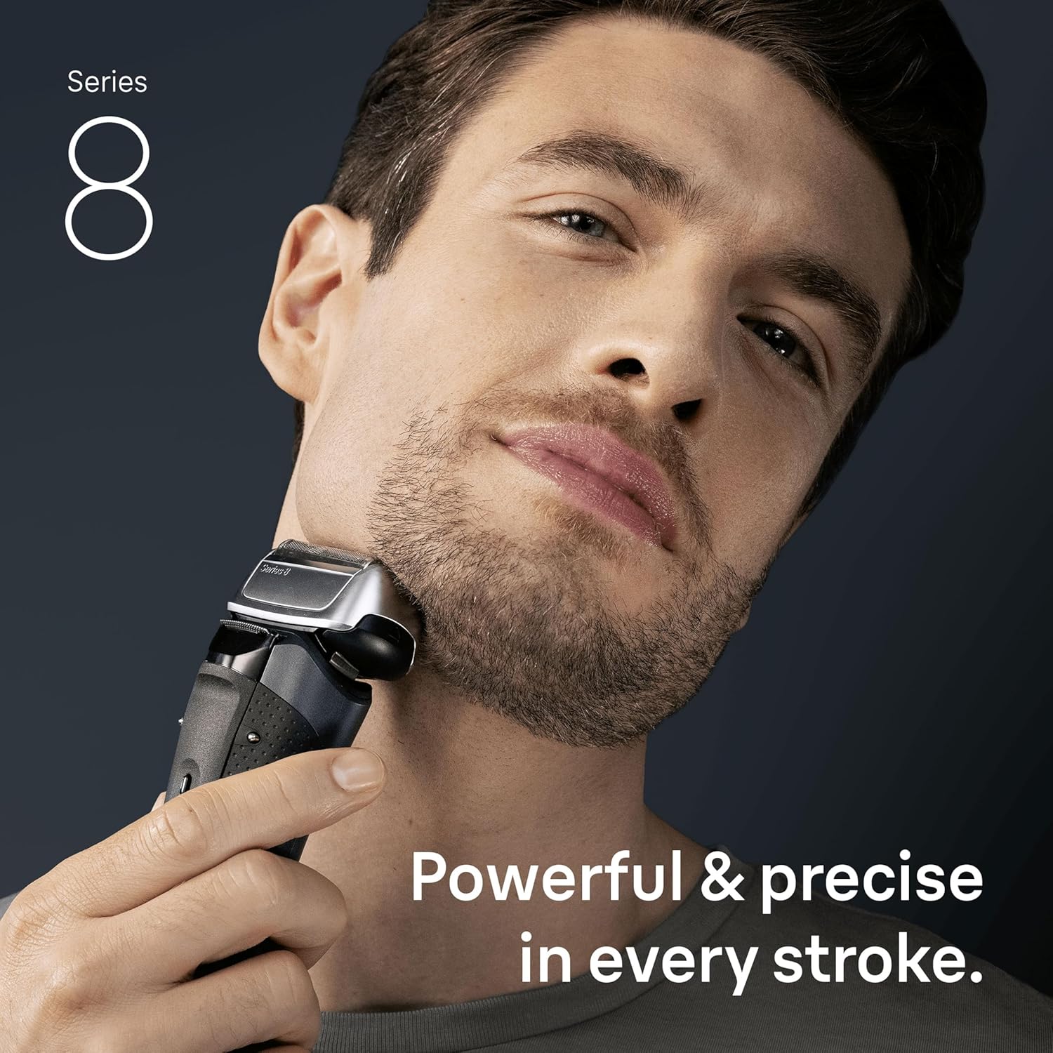 Braun Series 8 Electric Shaver for Men, Wet & Dry Razor with 4+1 Precision Head & Trimmer, 5in1 SmartCare Center, 8663CC, Grey