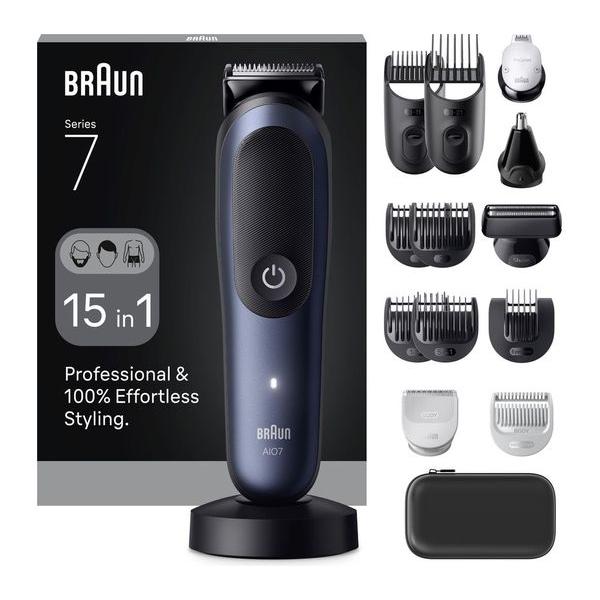 BRAUN Series 7 AIO7580 All-In-One Trimmer - Blue with ProBlade