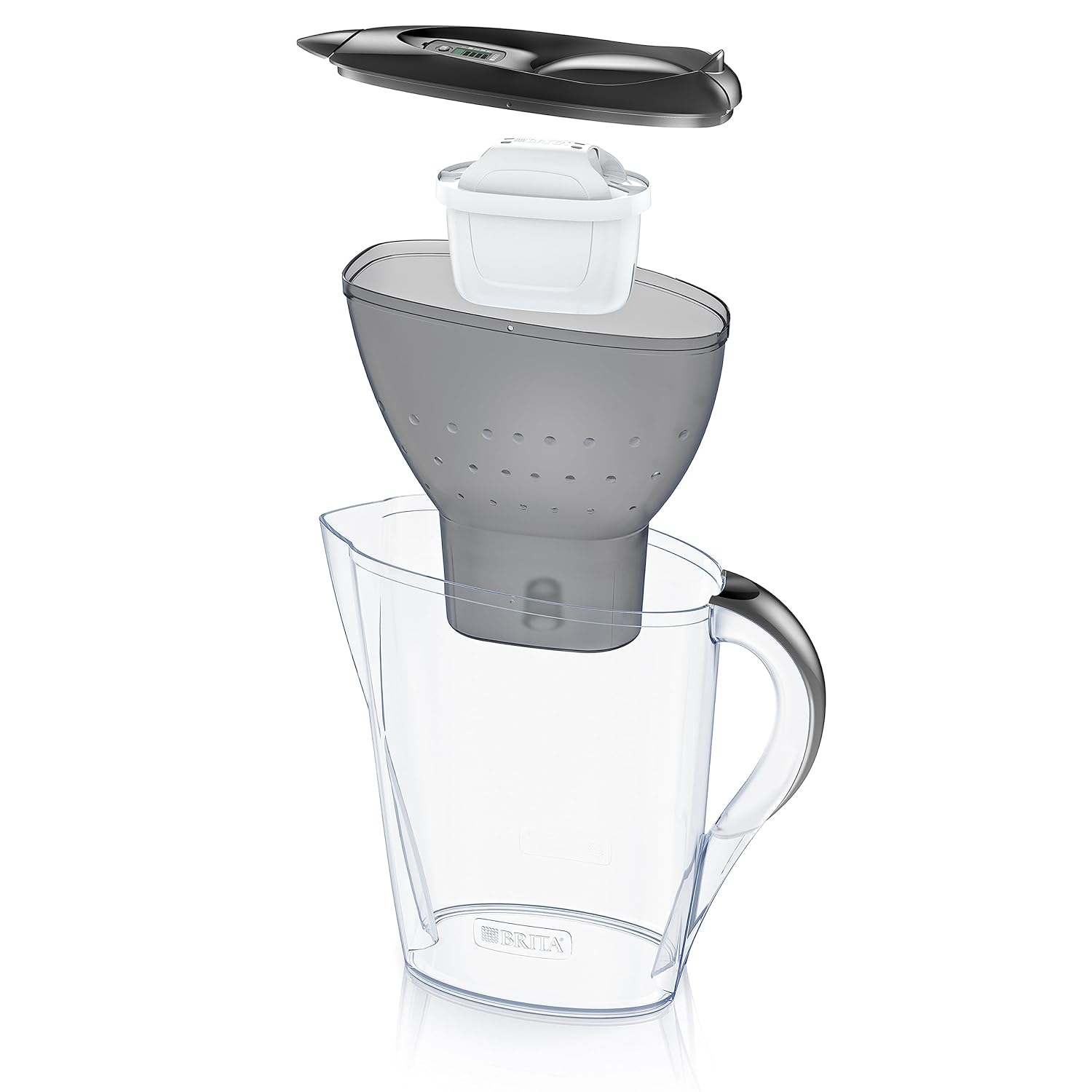 Brita Marella MAXTRA Pro Water Filter Jug - MicroFlow Technology - 2.4L, Graphite