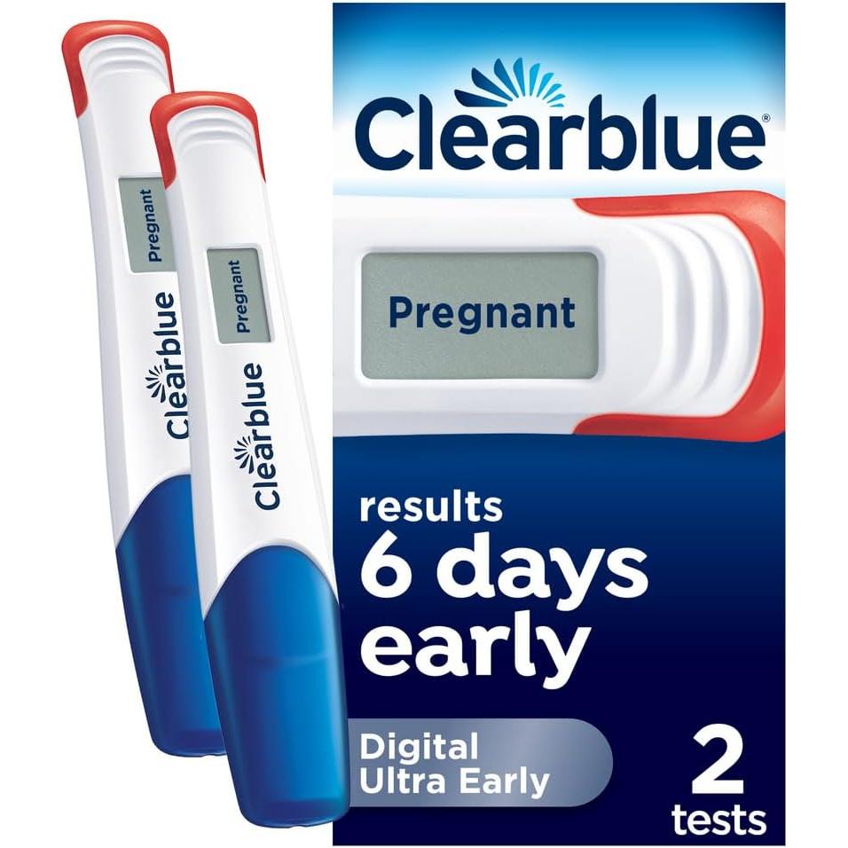 Clearblue Early Detection Pregnancy Test – Digital Ultra Early (10 mIU/ml), No Test Can Tell You Sooner – 2 Digital Tests