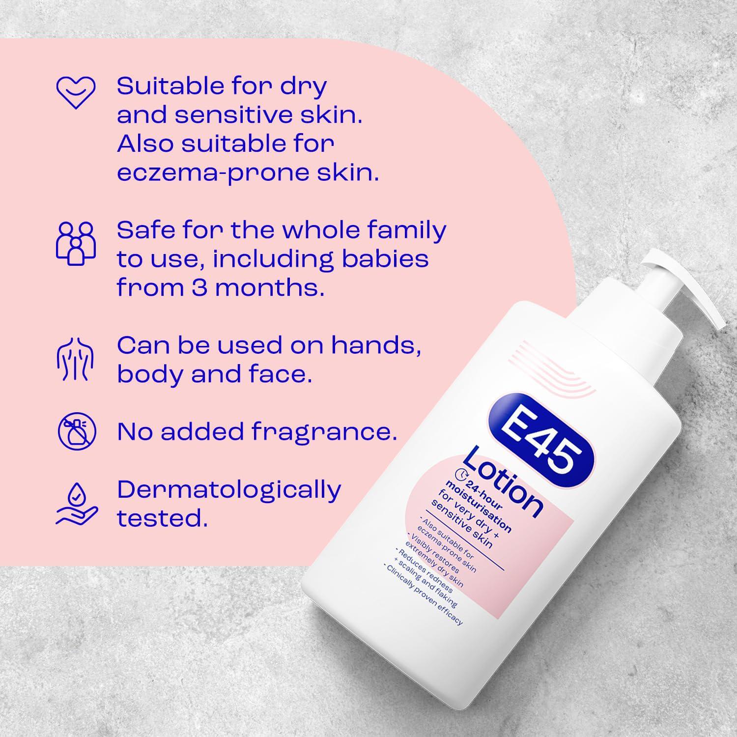 E45 Dermatological Moisturising Lotion 500 ml