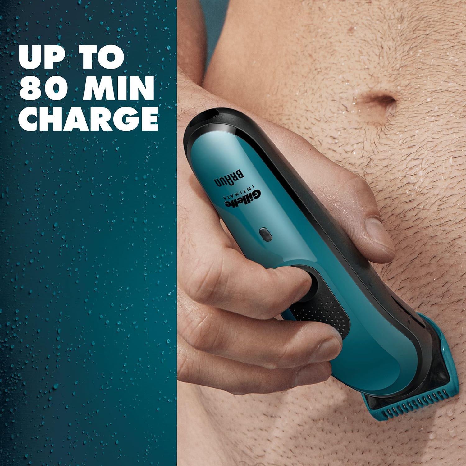 Gillette Intimate i3 Men’s Trimmer , SkinFirst Pubic Hair Trimmer for Men, Waterproof, Cordless - Wet & Dry