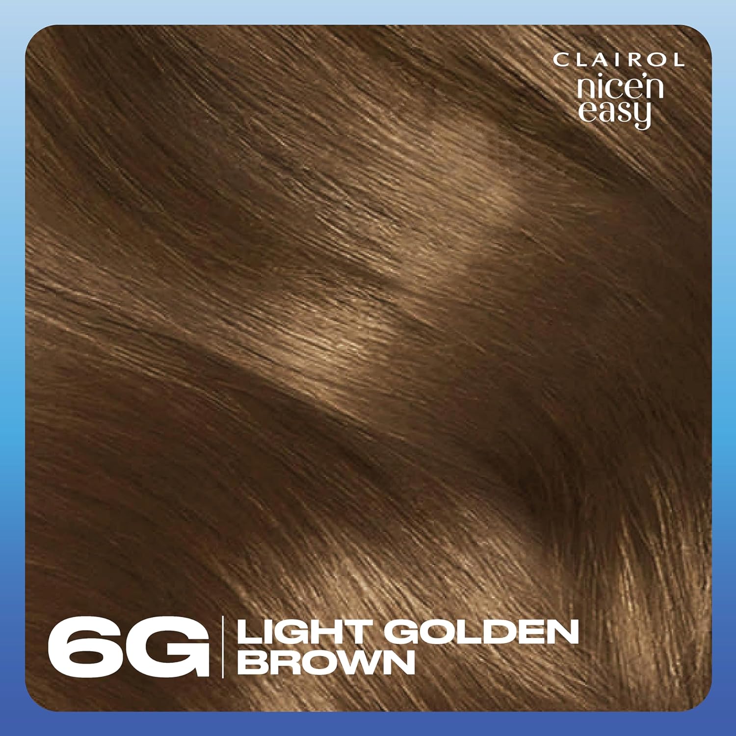 Clairol Nice'n Easy Crème, Permanent Hair Dye, 6G Light Golden Brown