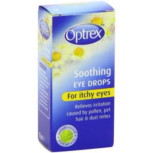 Optrex Soothing Drops Itchy Eyes Pollen Allergy Relief 10ml
