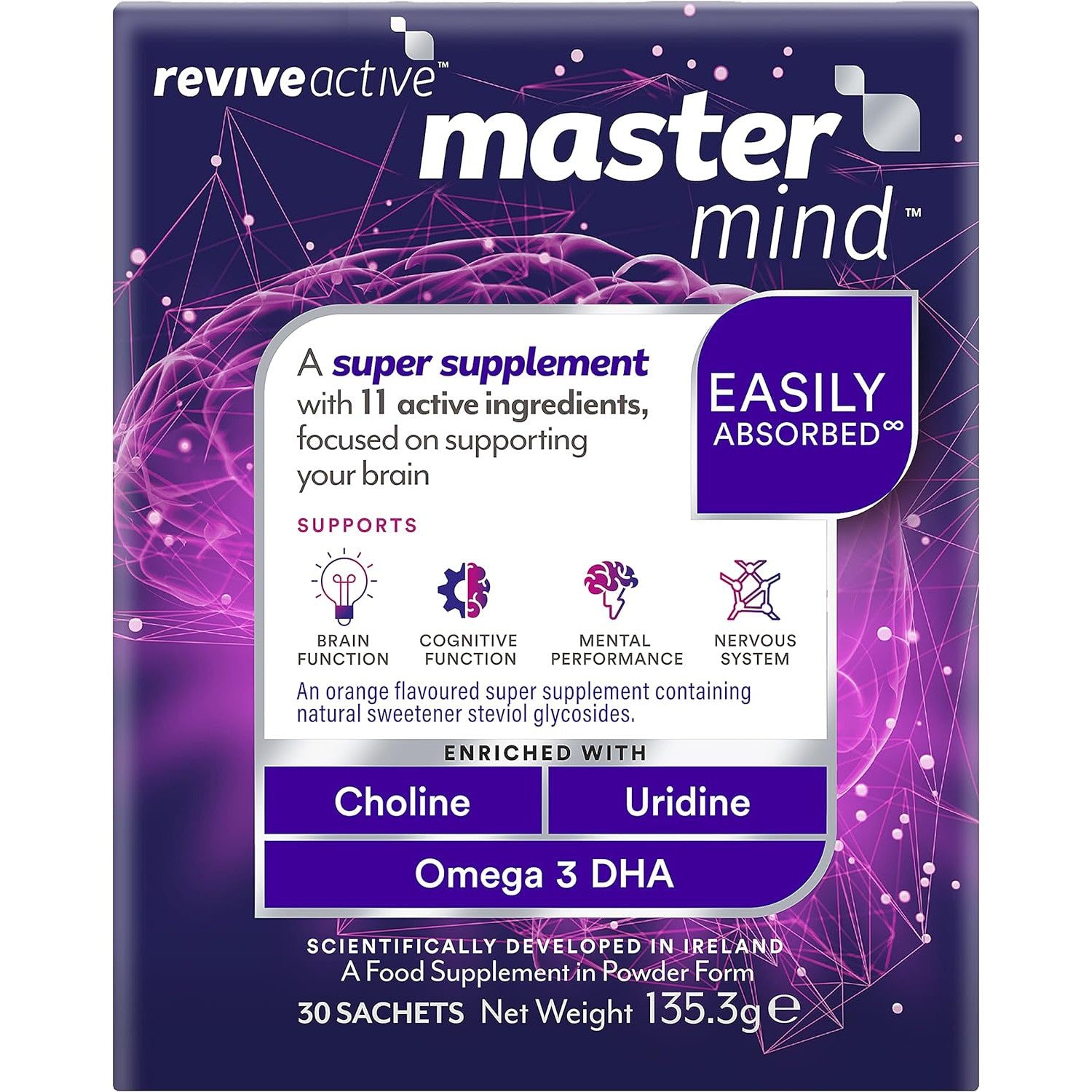Revive Active Mastermind Memory & Focus Super Supplement 30 day pack