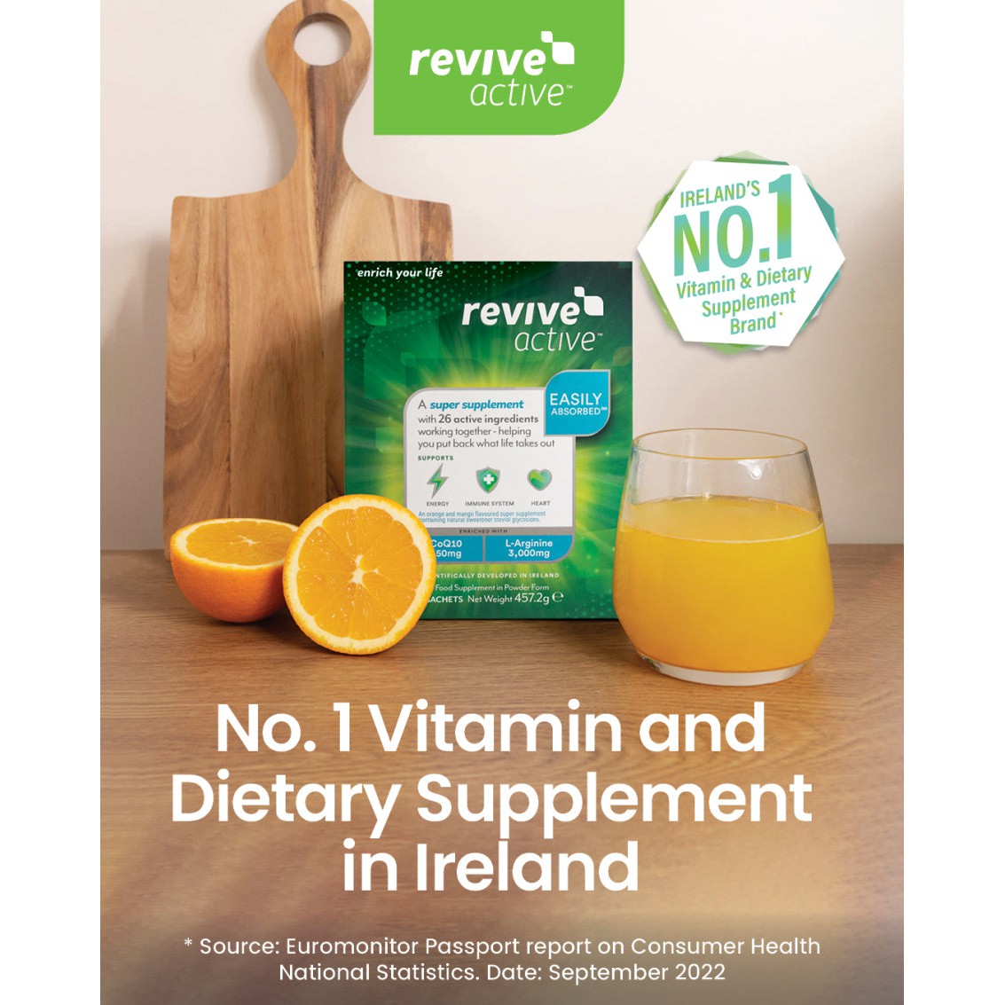 Revive Active Orange & Mango Multivitamin Super Supplement 30 day pack