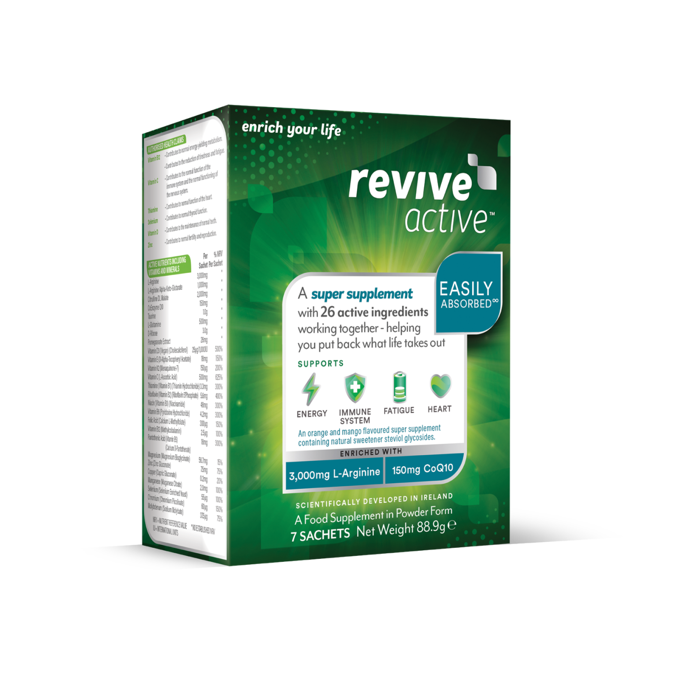 Revive Active Orange & Mango Multivitamin Super Supplement 7 day pack