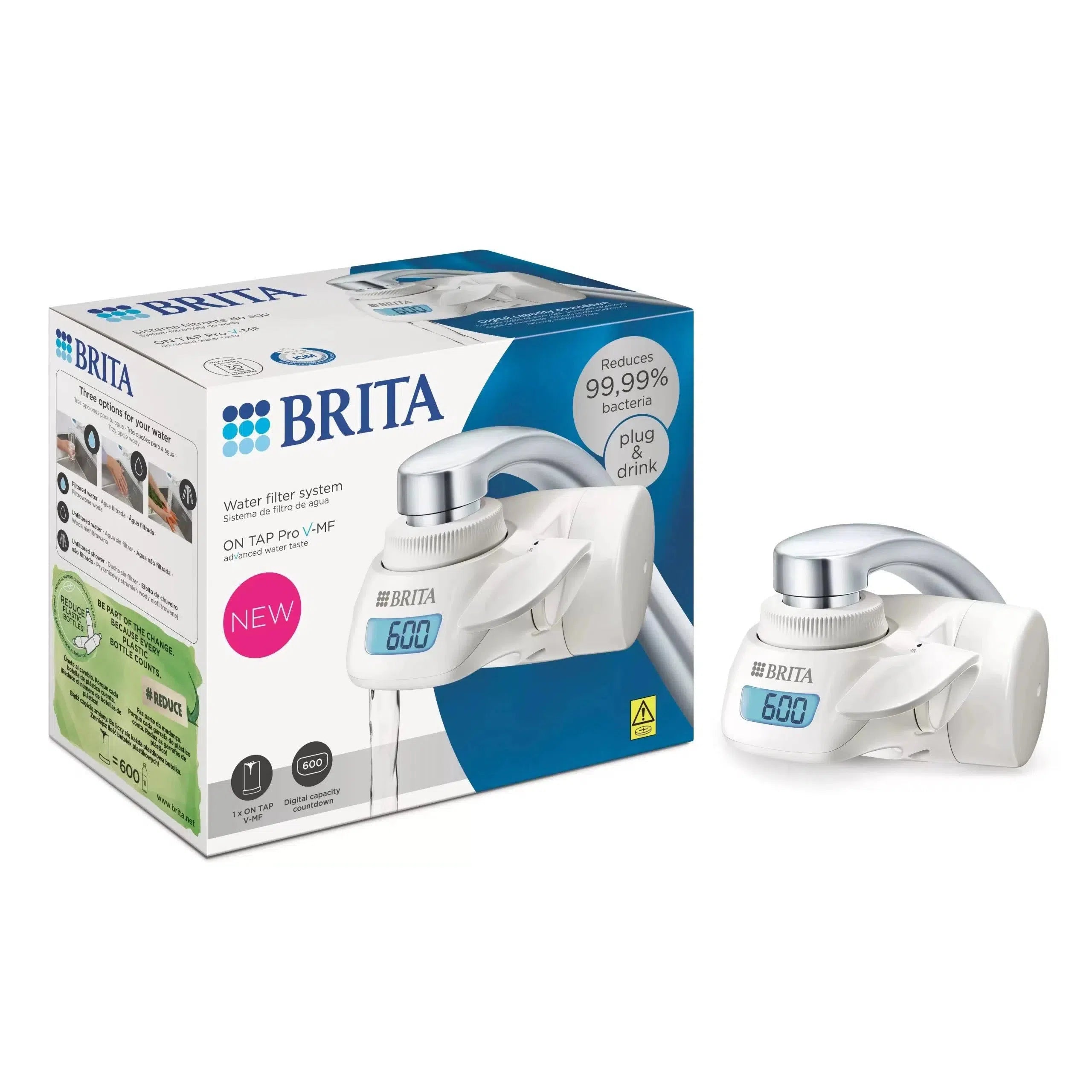 Brita On Tap Pro V-MF Water Filtration System - delivers better-tasting water with a simple one-click installation