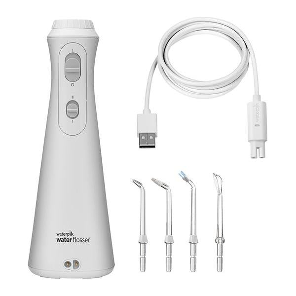 Waterpik Cordless Water Flosser - USB Rechargeable Battery, White WP-490