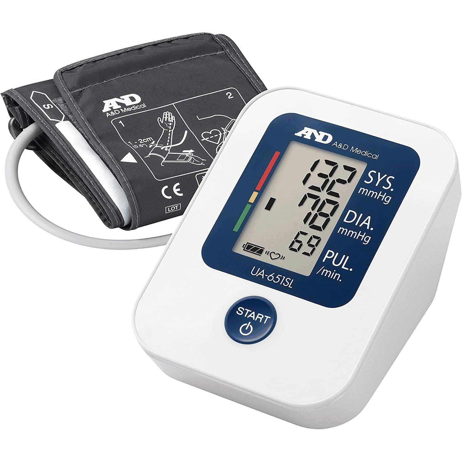 A&D Medical UA-651SL Upper Arm Blood Pressure Monitor with Larger Cuff