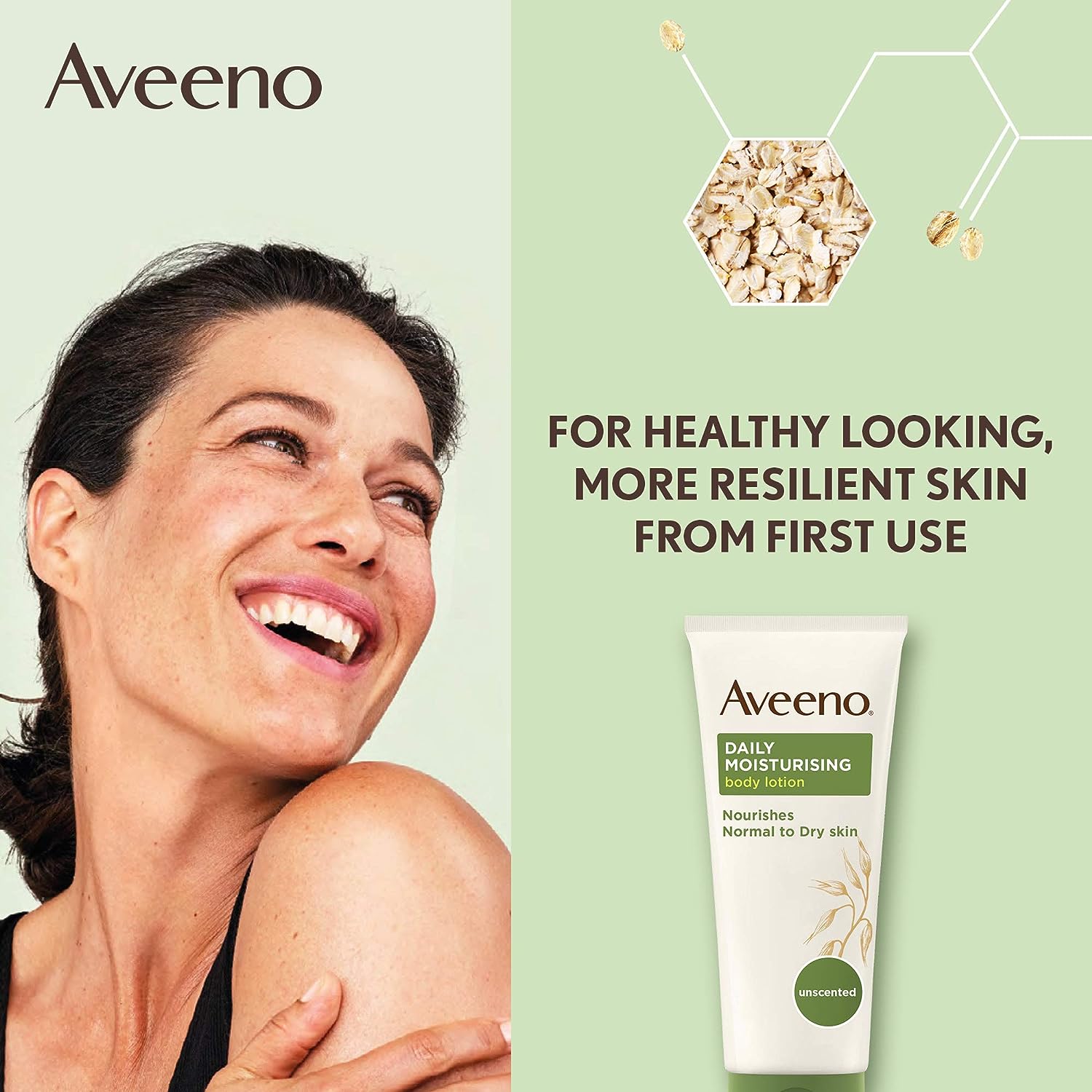Aveeno Daily Moisturising Body Lotion, Normal to Dry Skin, 200ml