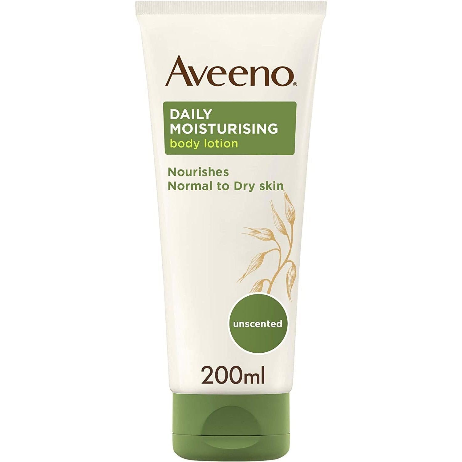 Aveeno Daily Moisturising Body Lotion, Normal to Dry Skin, 200ml