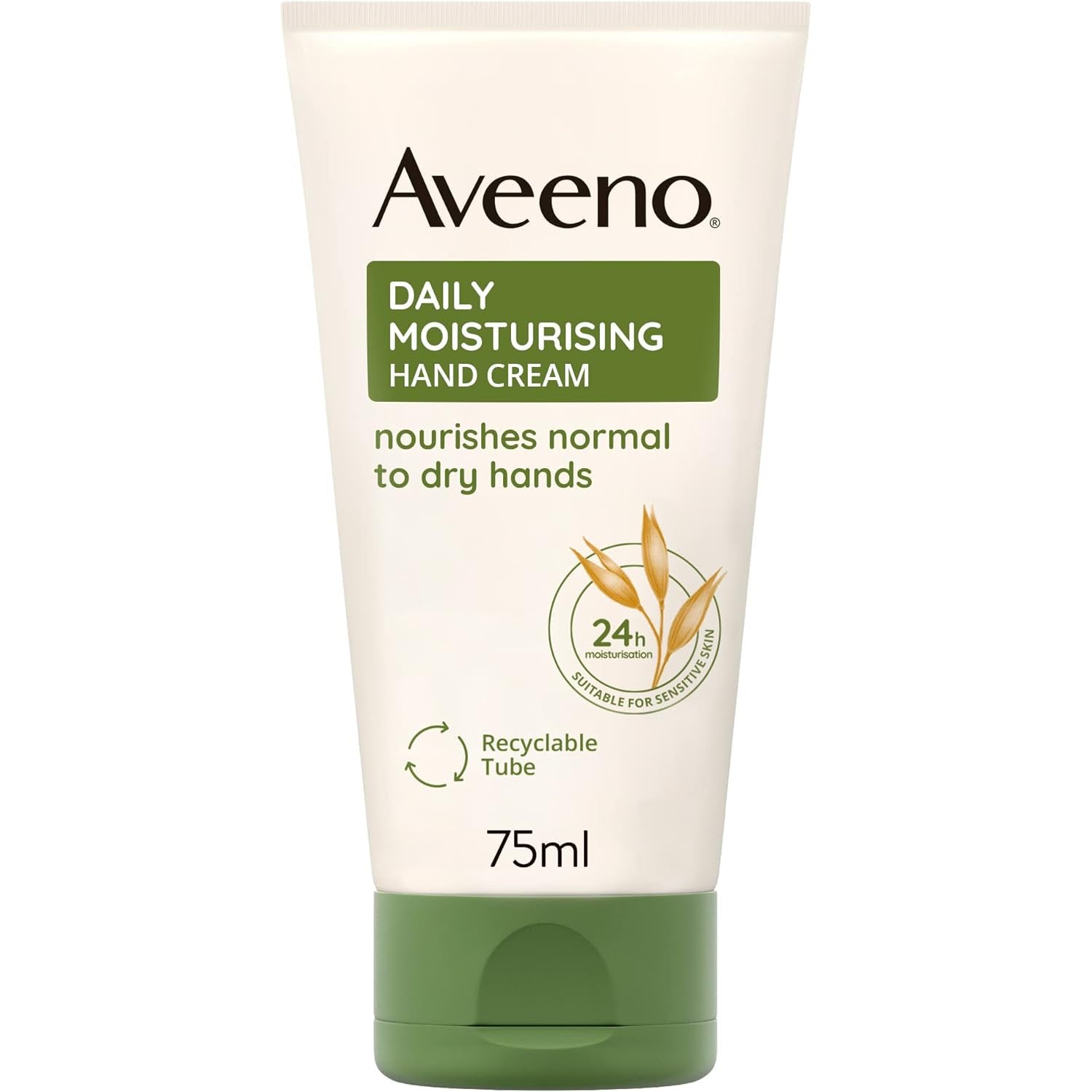 Aveeno Daily Moisturising Hand Cream, With Nourishing Oat, Suitable For Sensitive Skin, 75ml