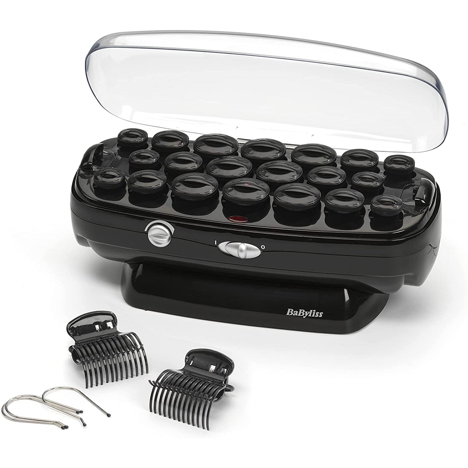 BaByliss Thermo-Ceramic Heated Hair Rollers, Long Lasting Curls, Hair Rollers With Pins