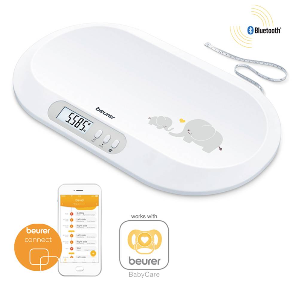 Beurer BY90 Smart Bluetooth Baby Scales - 20kg Weight Capacity