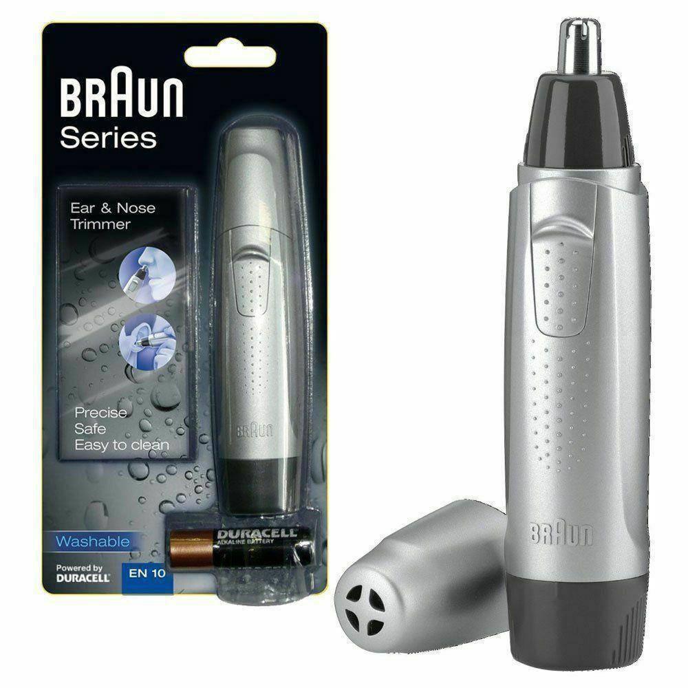 Braun Ear and Nose Trimmer EN10 - Safe & Accurate Hair Removal - Fully Washable