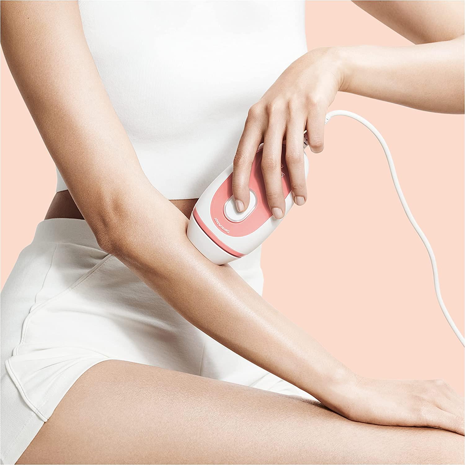 Braun IPL Silk·Expert Mini PL1014 Latest Generation IPL , Permanent Visible Hair Removal, White/Pink