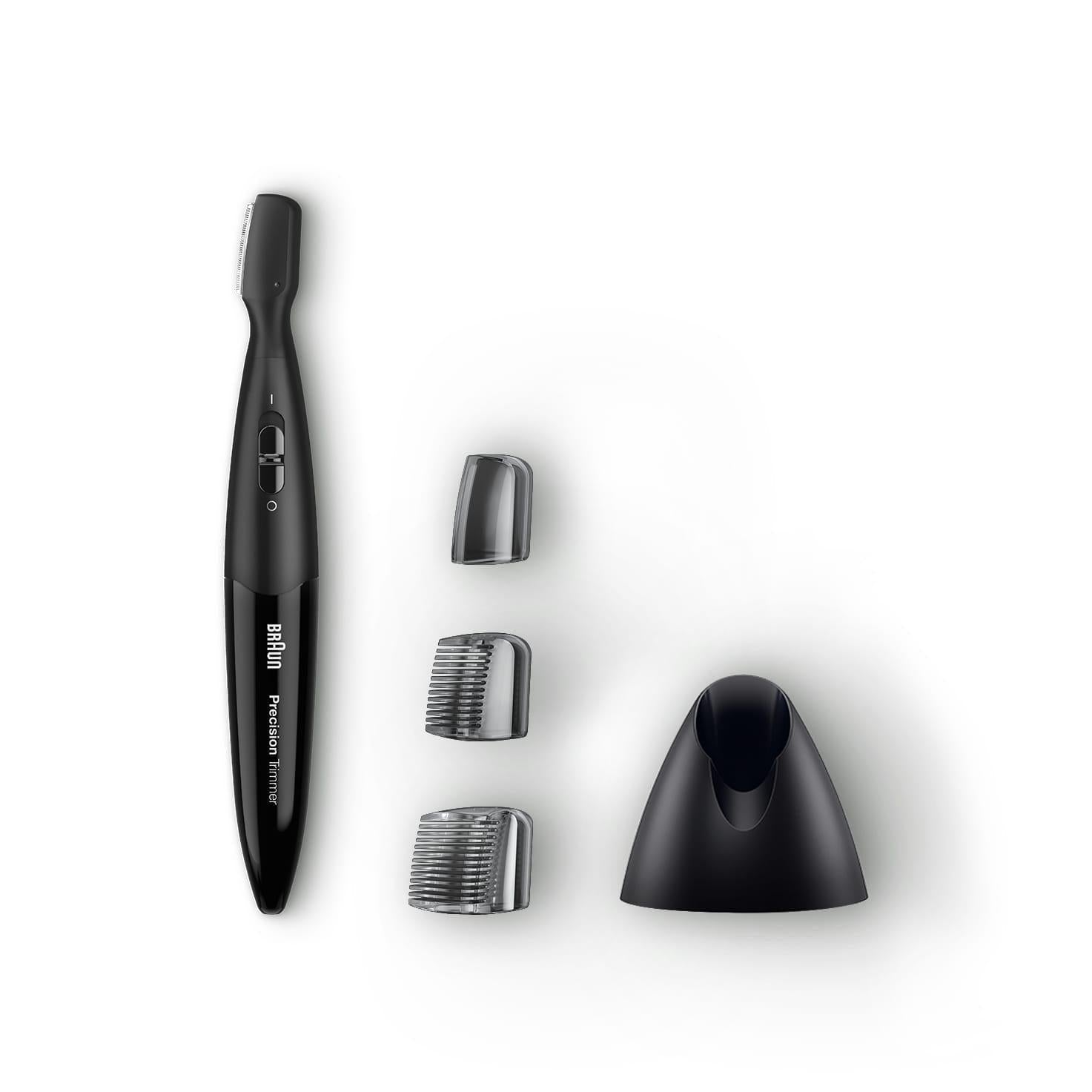 Braun Men's PT5010 Precision trimmer with 2 Combs and Trimmer Stand - Black