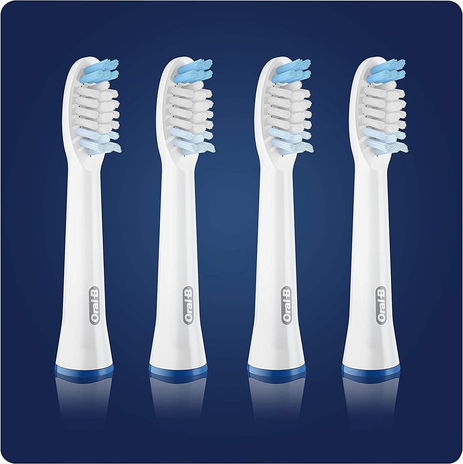 Braun Oral-B Pulsonic Clean Toothbrush Heads for Sonic Toothbrushes- Gentle Cleaning, 4 Pack