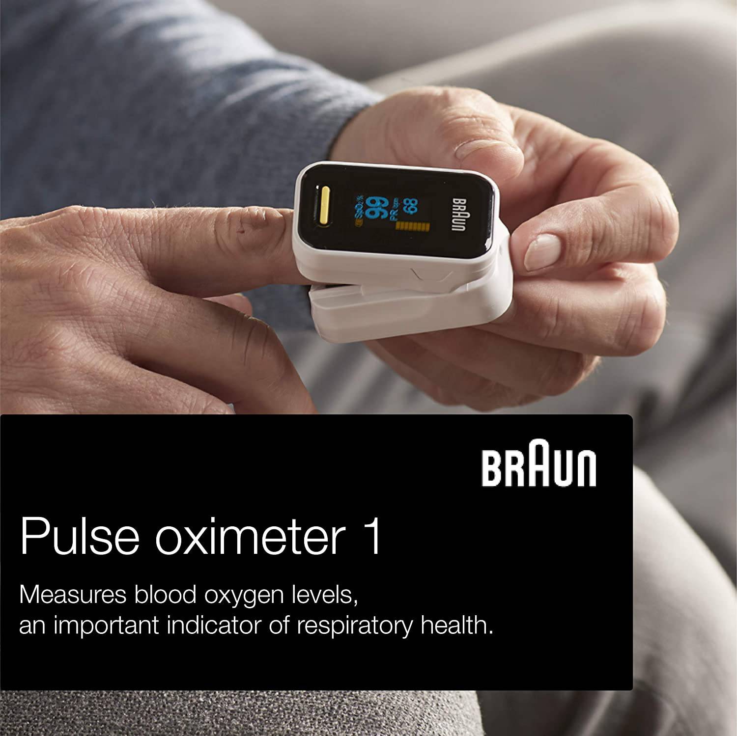 Braun Pulse Oximeter for Adults and Children 12+, with Clinically Validated Accuracy