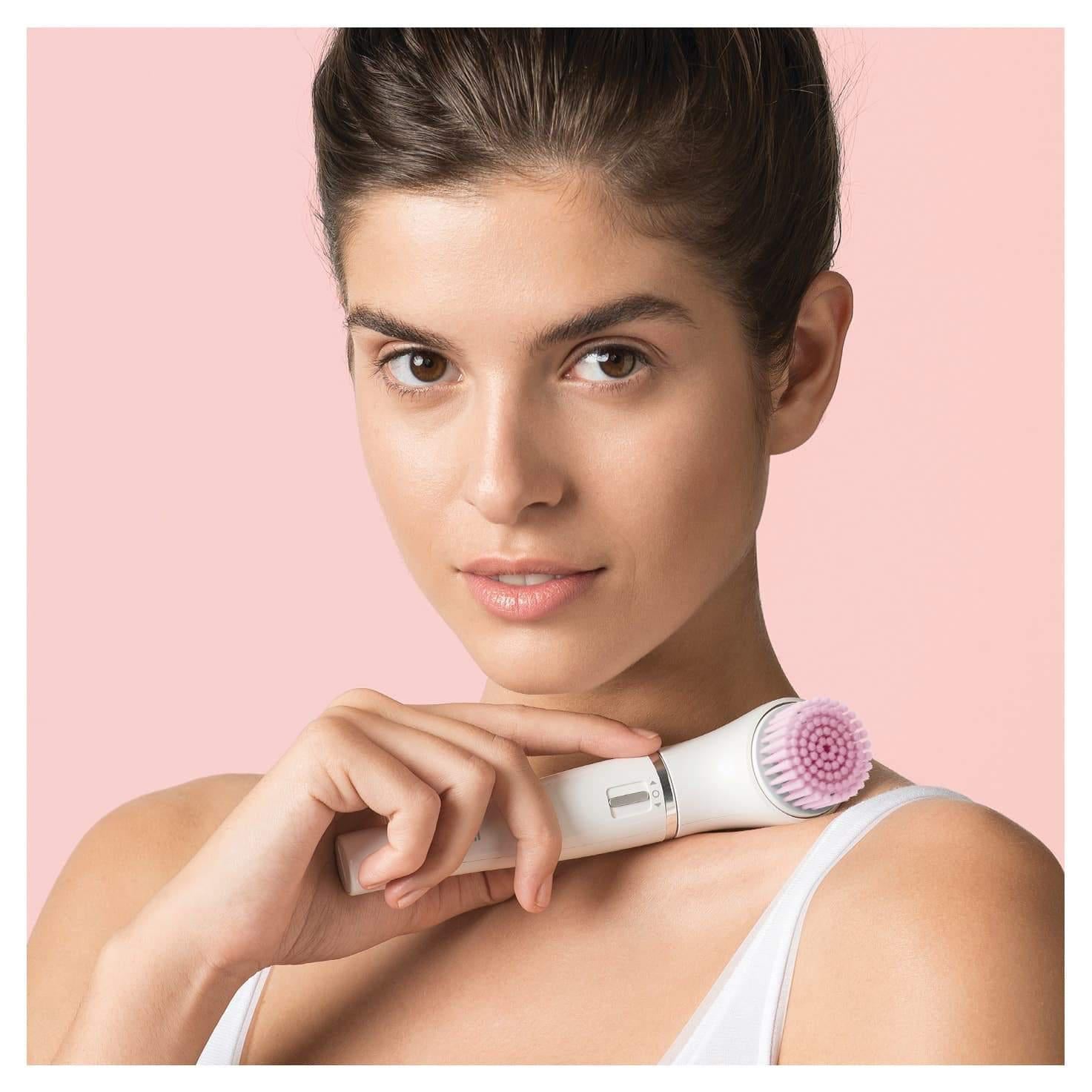 Braun Silk-épil Beauty Set 5 5/875 Wet and Dry Epilator w/ 3 Extras - Pink/White