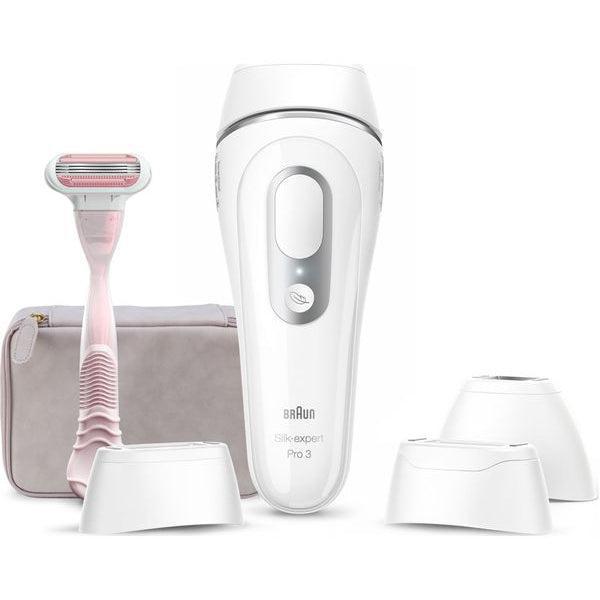 Braun Silk Expert Pro 3 PL3233 Corded IPL Hair Removal - White & Silve