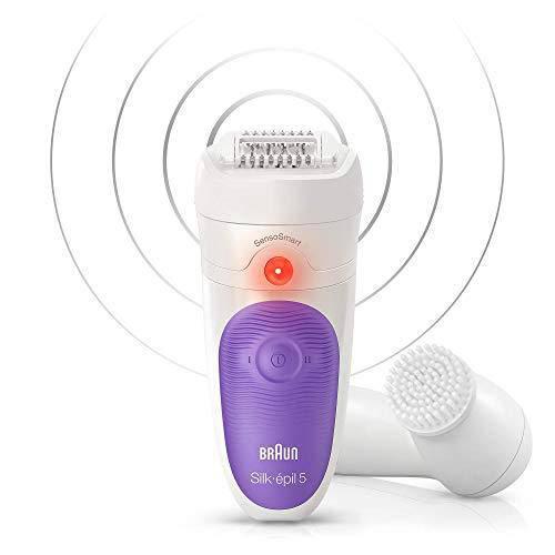 Braun Women's Silk-Epil 5 SensoSmart 5/870 Wet/Dry Epilator w/ 5 Extras - Purple