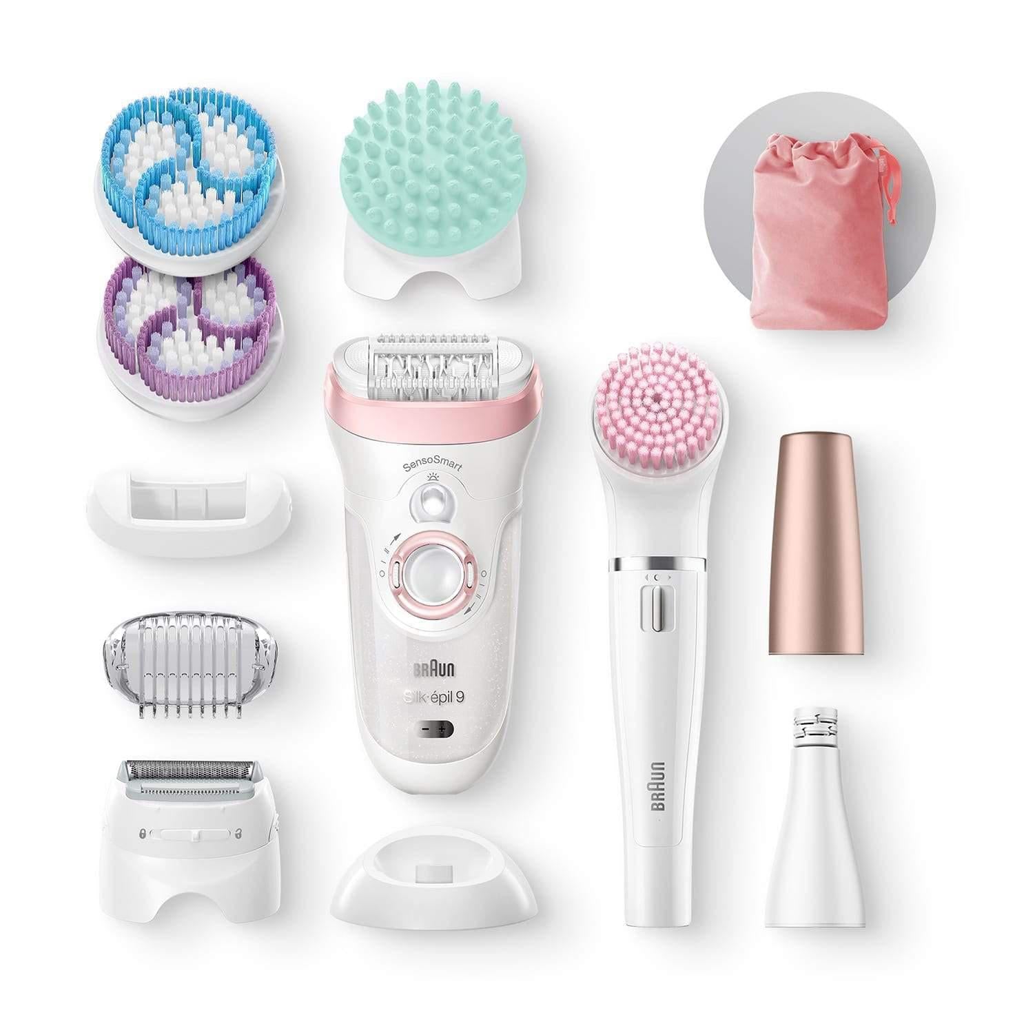 Braun Women's Silk-épil Beauty Set 9 9/985 Wet and Dry Epilator w/ 8 Extras