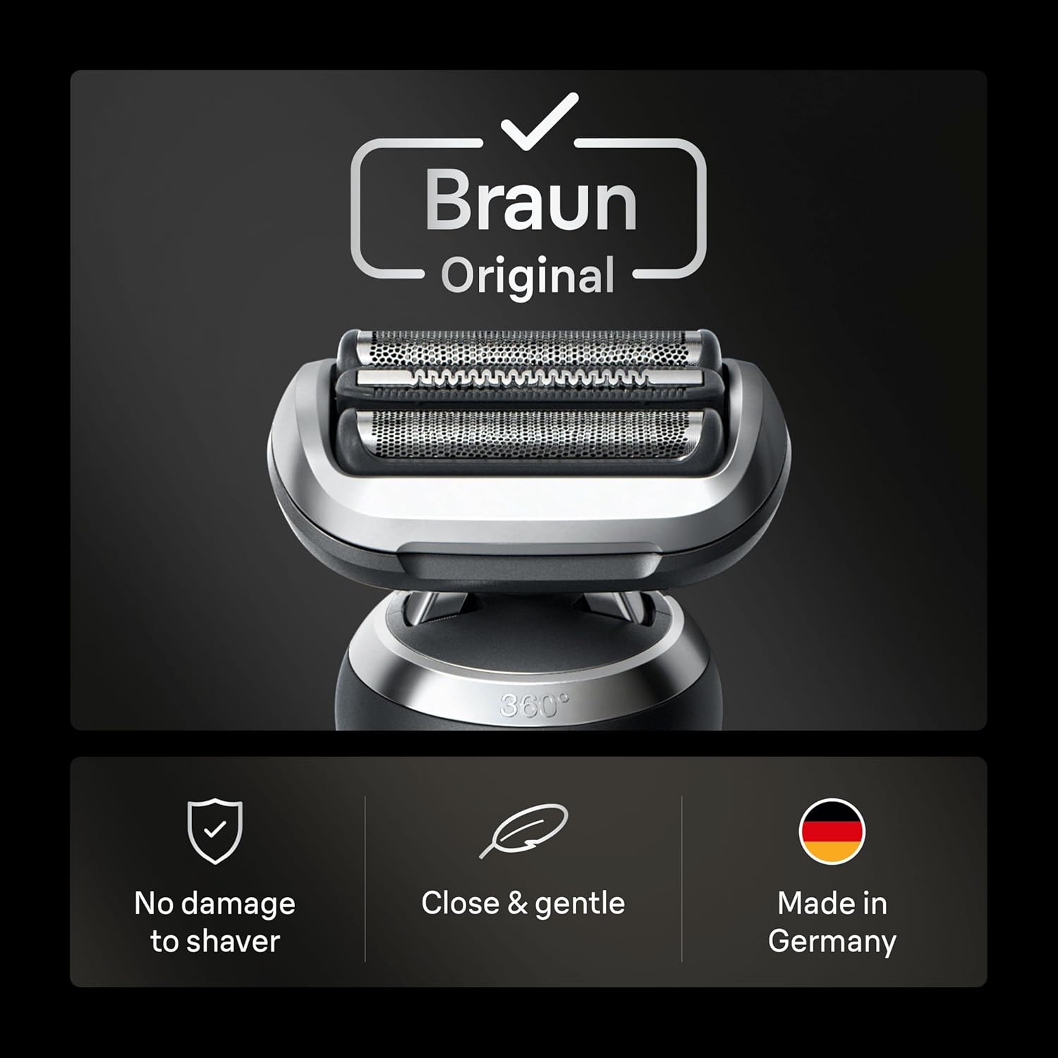 Braun 74s Series 7 Electric Shaver Replacement Head, Compatible With 70, 71, 72 Generations Shavers, Made in Germany