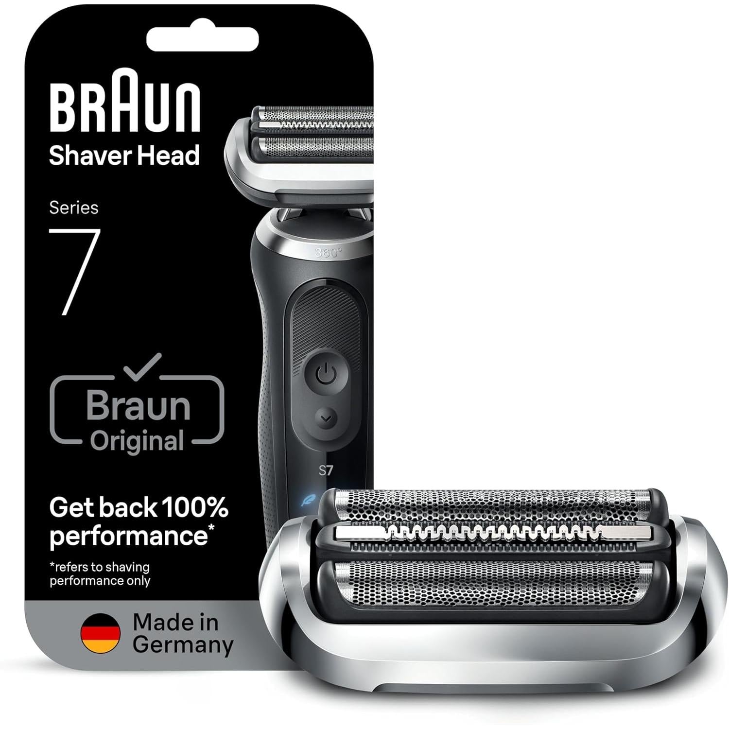 Braun 74s Series 7 Electric Shaver Replacement Head, Compatible With 70, 71, 72 Generations Shavers, Made in Germany