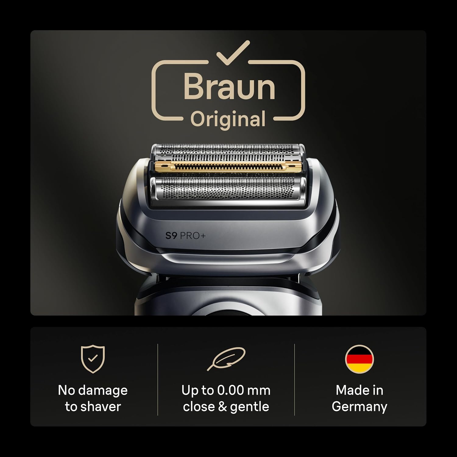 Braun 96M Series 9 PRO+ Electric Shaver Replacement Head, Compatible With Series 9 Shavers - Made In Germany