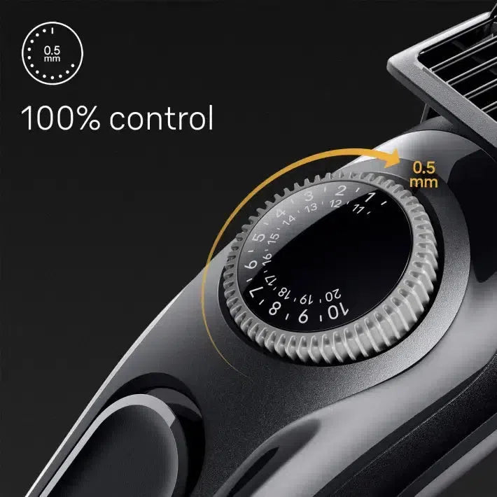 Braun Beard Trimmer 3 BT3440 With Precision Wheel, 4 styling tools, 80min runtime, grey