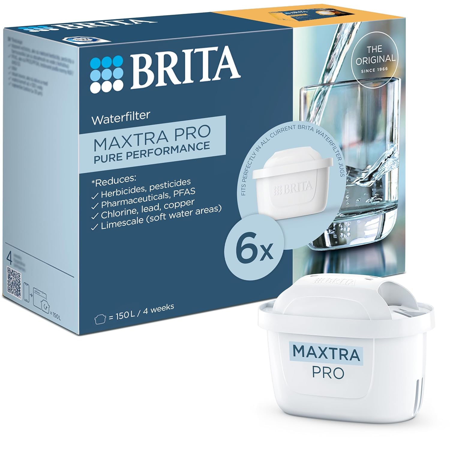 BRITA MAXTRA PRO Pure Performance Water Filter Cartridge - 6 Pack