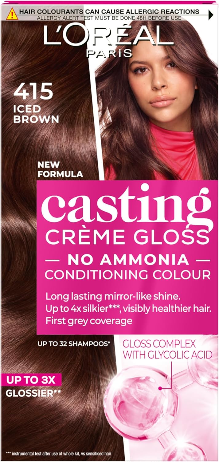 L'oreal Casting Creme Gloss - Iced Brown 415 - Semi-Permanent Hair Color