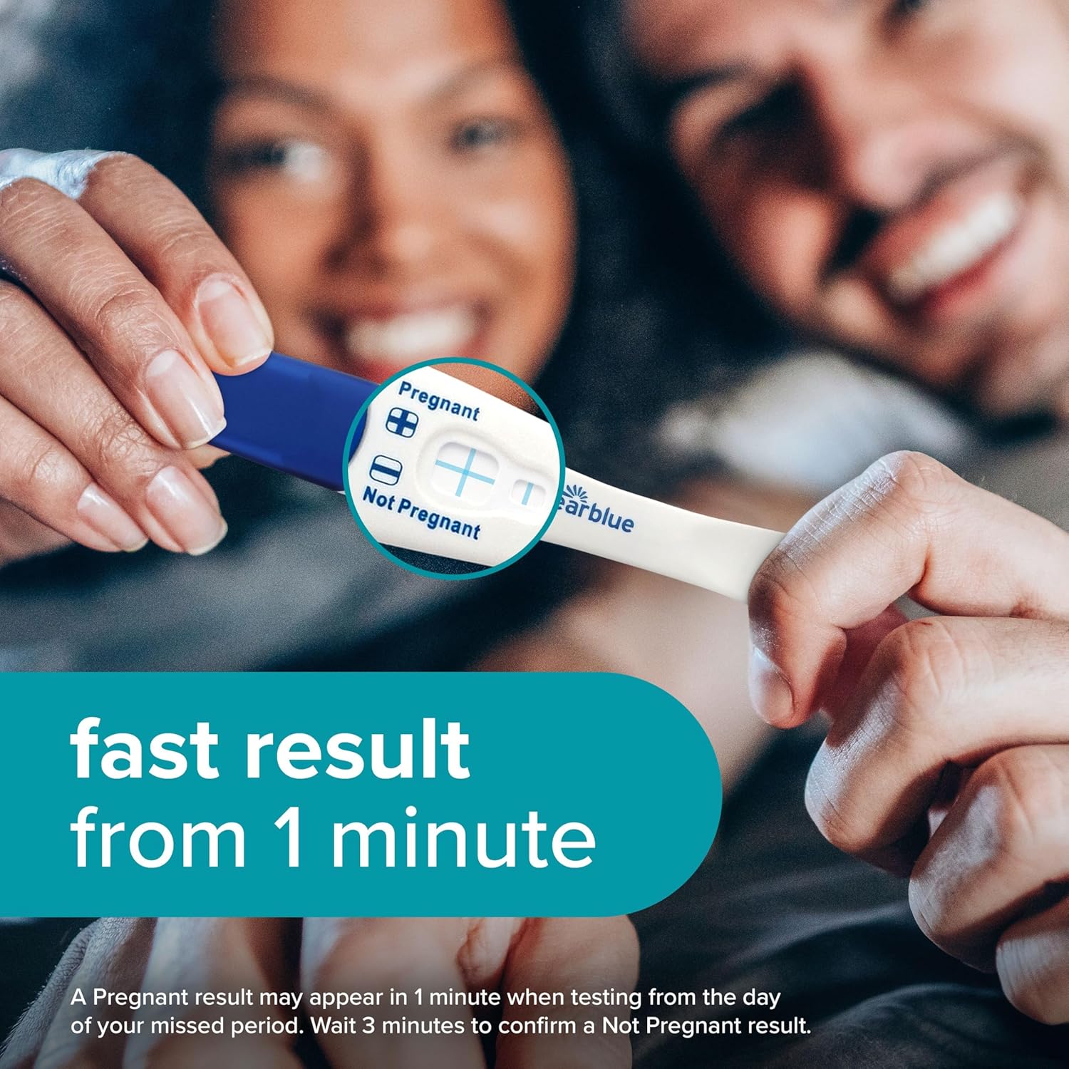 Clearblue Pregnancy Test, Rapid Detection, Result As Fast As 1 Minute, 2 Test, Easy at Home Testing, Packaging May Vary - Sort Dated - Use By 30th April 2026