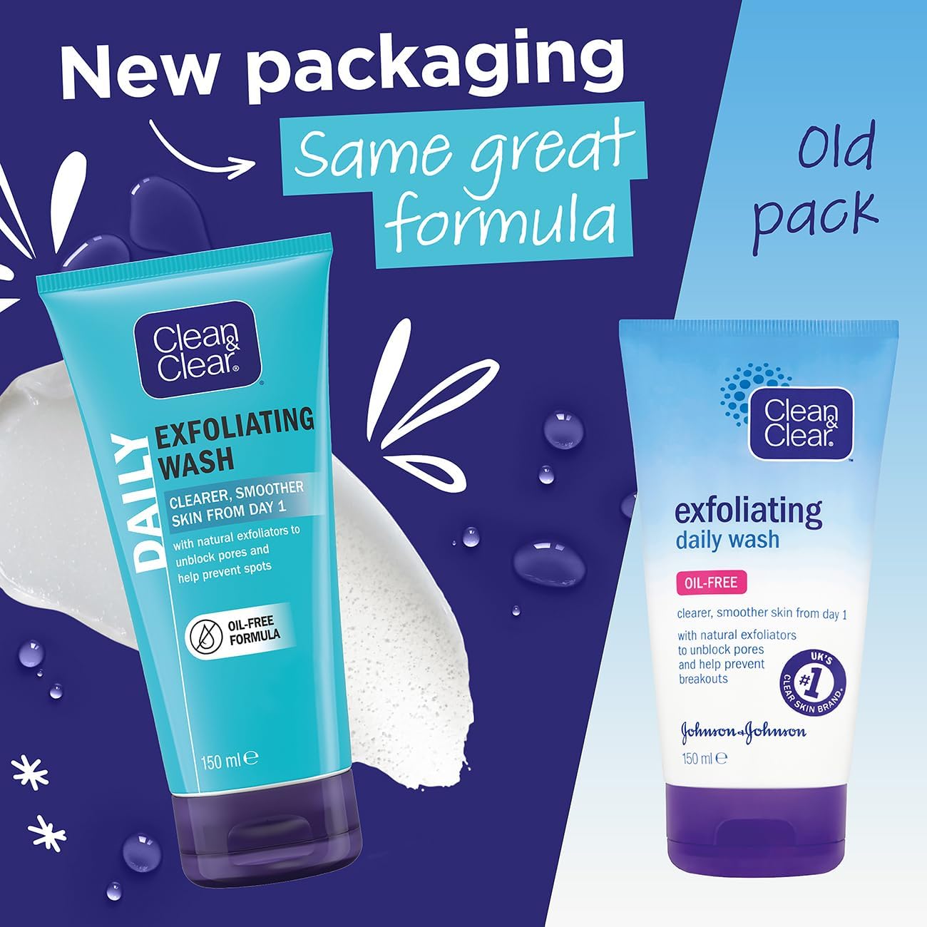 Clean and Clear Exfoliating Daily Wash, 150ml