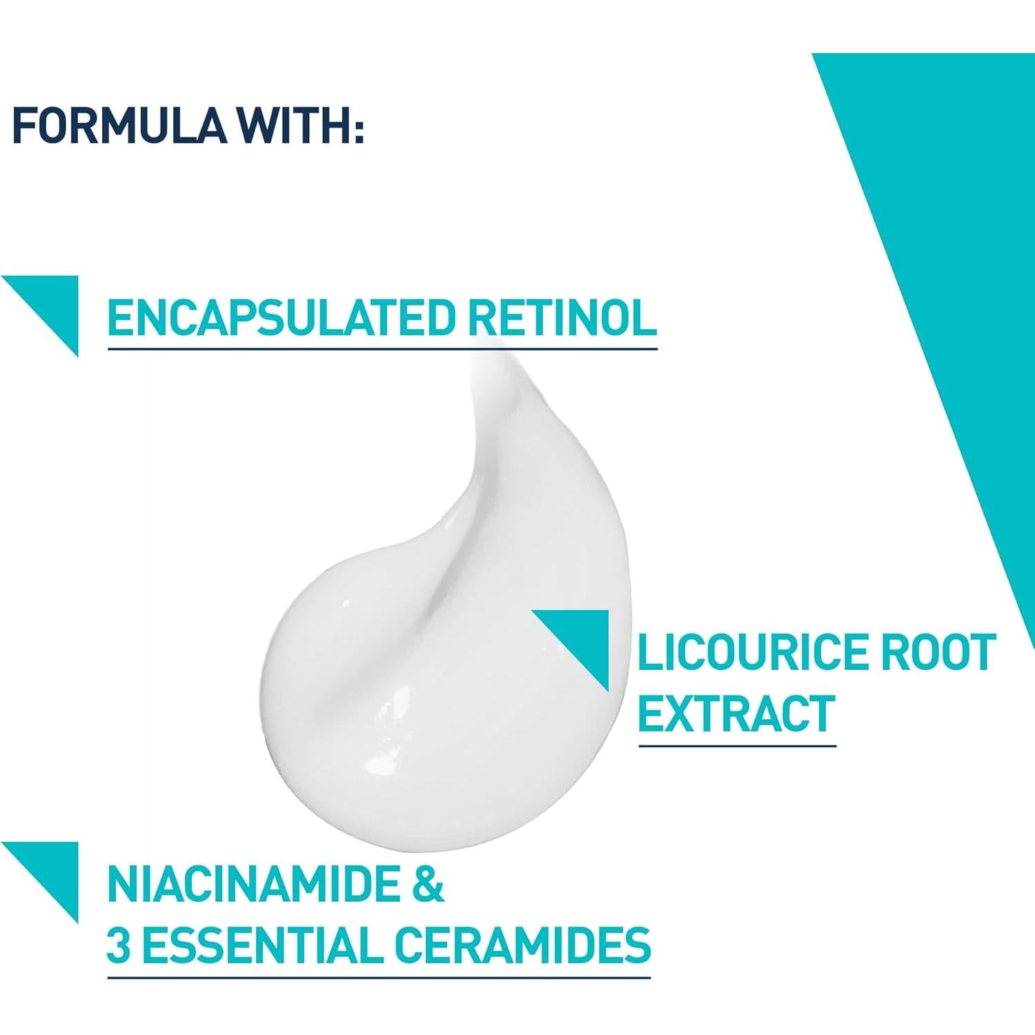CeraVe Resurfacing Retinol Serum with Ceramides & Niacinamide for Blemish-Prone Skin 30ml, 3 Essential Ceramides, Dermatological Skincare, Hyaluronic Acid