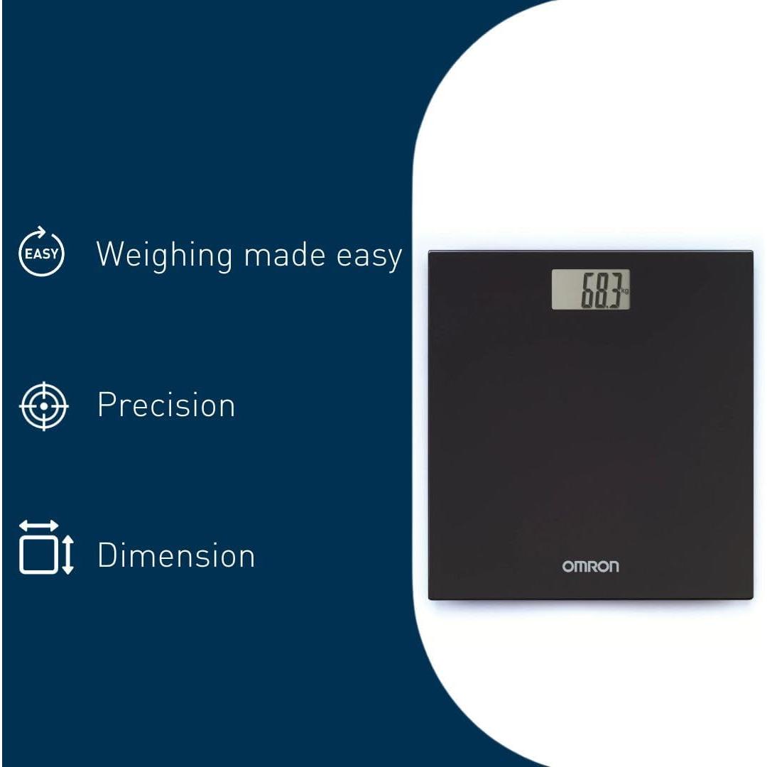 OMRON HN289 Bathroom Scales for Body Weight - Automatic On/Off, Extra Thin