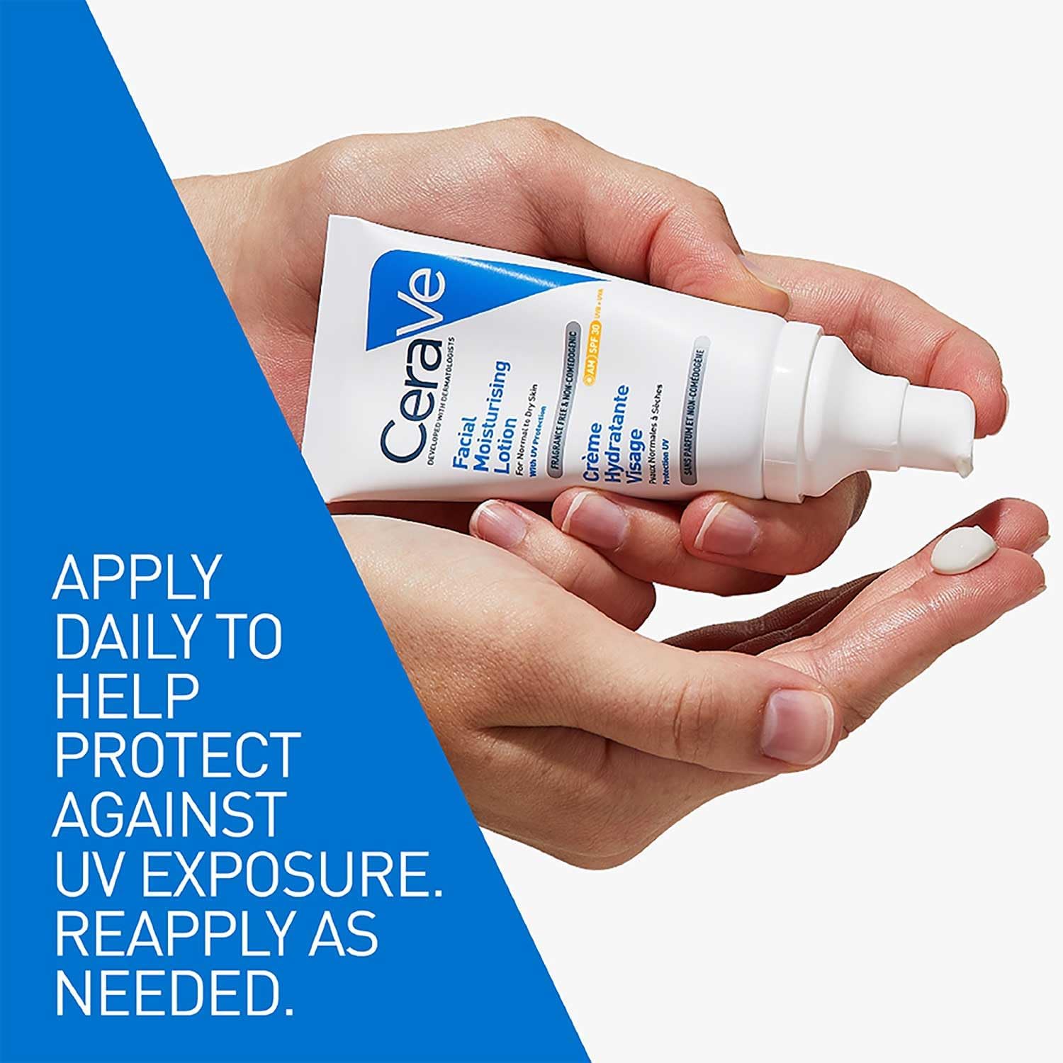 CeraVe AM Facial Moisturising Lotion SPF30 with Ceramides for Normal to Dry Skin 52ml