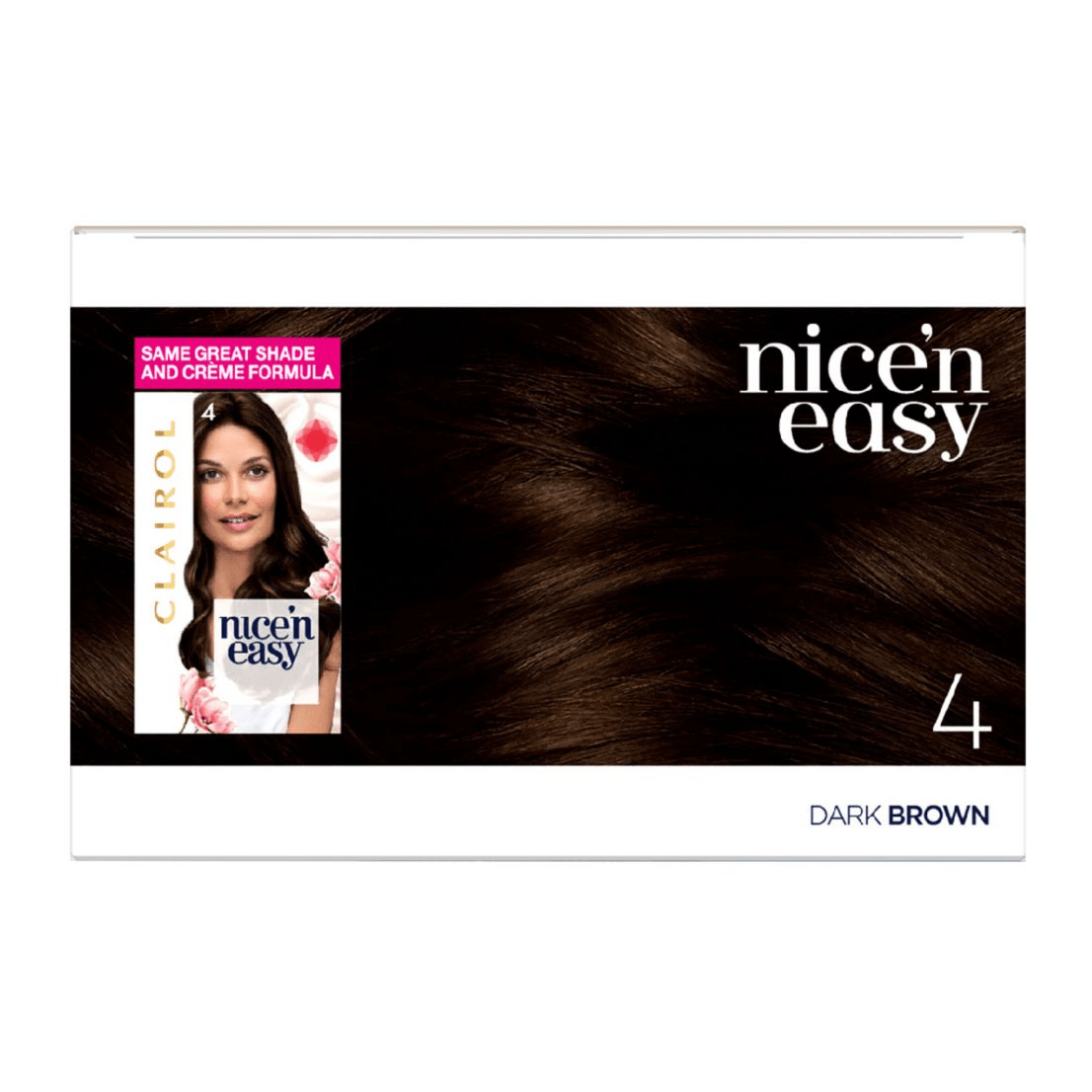 Clairol Nice N Easy Crème Natural Looking Permanent Hair Dye - 4 Dark Brown