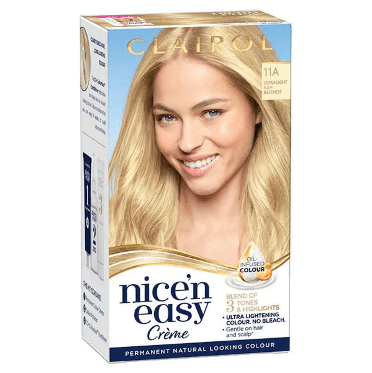 Clairol Nice N Easy Crème Permanent Hair Dye - 11A Ultra Light Ash Blonde