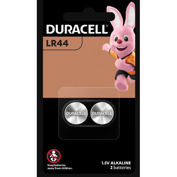 Duracell LR44 Alkaline Button Specialty Battery - 50% More Power, Pack of 2