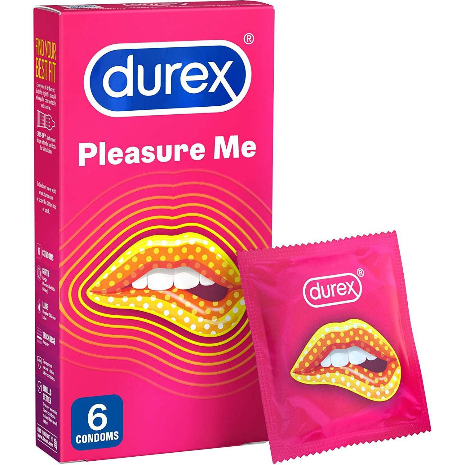 Durex Pleasure Me Condoms, Pack of 6