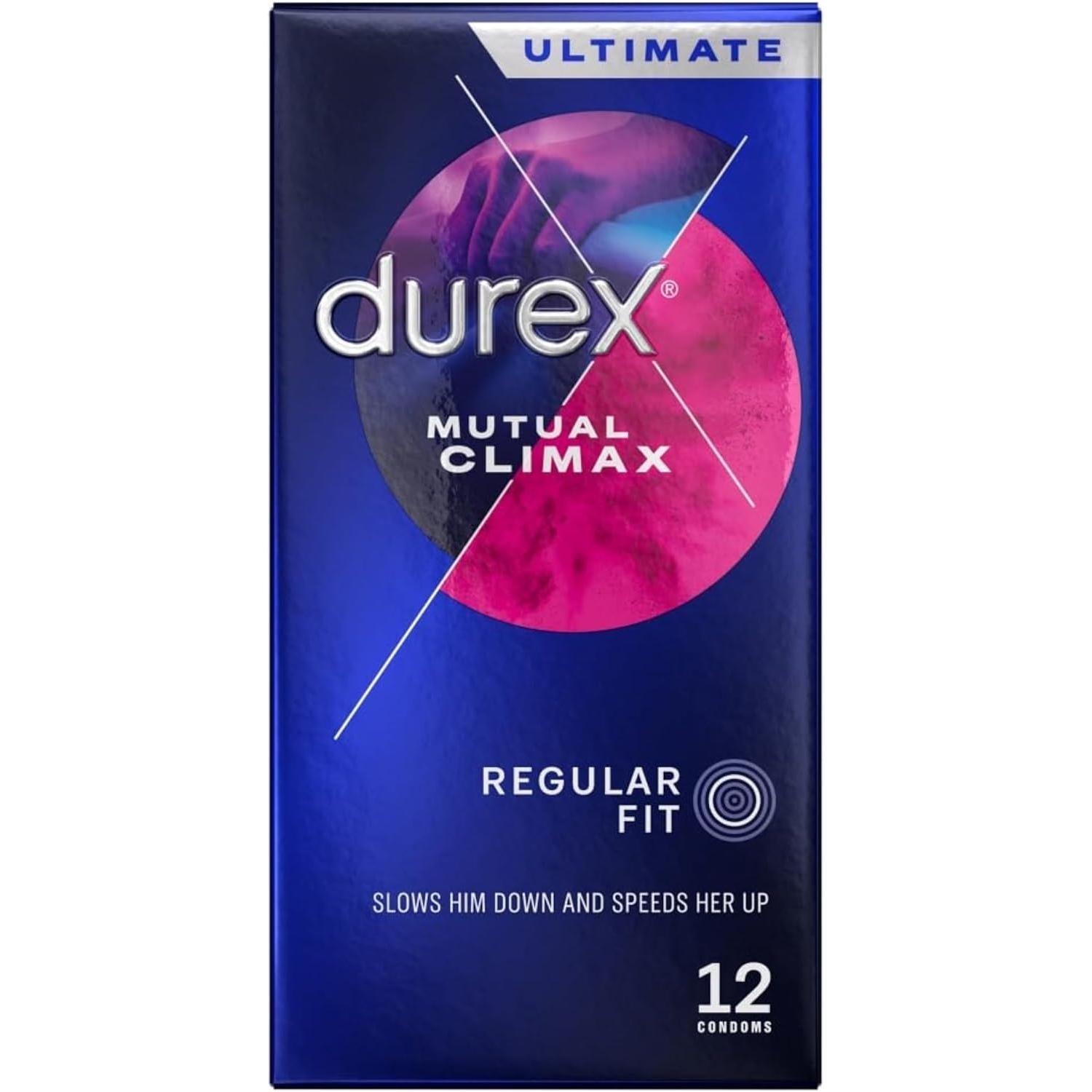 Durex Mutual Climax Condoms 12pk - Regular Fit