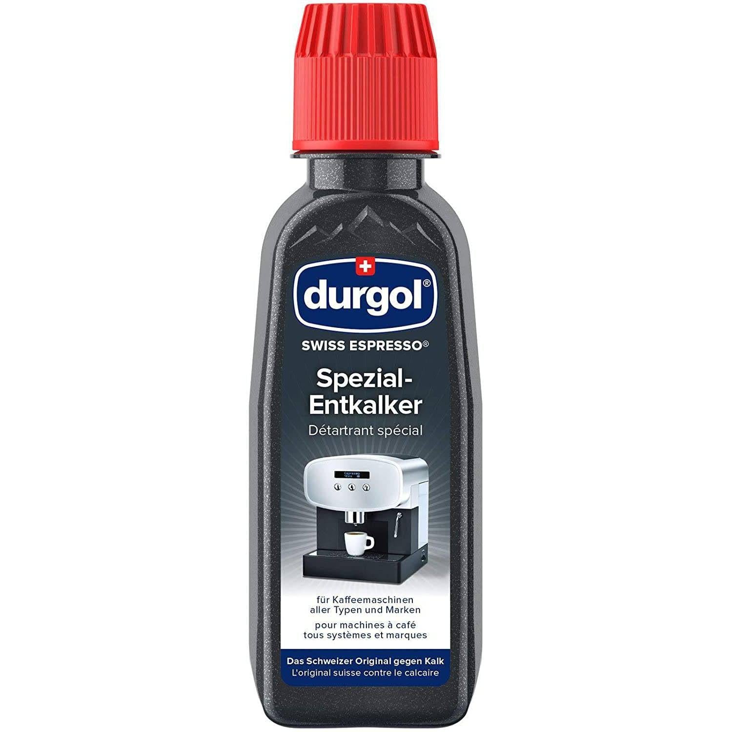 Durgol Swiss Espresso Special Descaler for All Coffee Machines - 125ml, 2 Pack