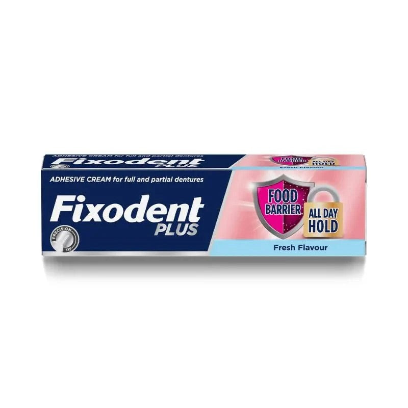 Fixodent Plus Food Barrier Denture Adhesive, Fresh Flavour 40g
