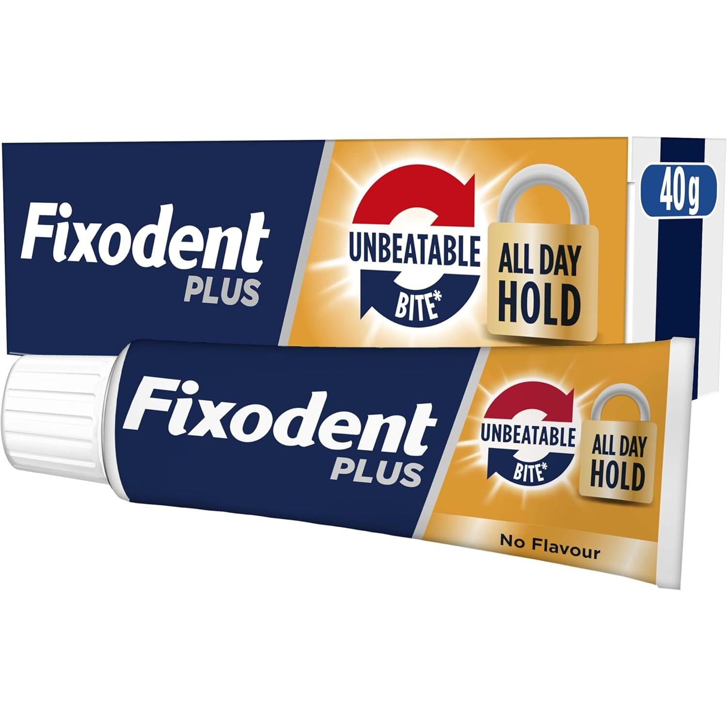 Fixodent Plus Unbeatable Adhesive Cream for Solid and Partial Dentures 40ml